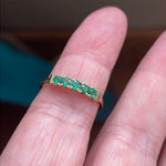 Emerald Band - 10k Gold - Vintage