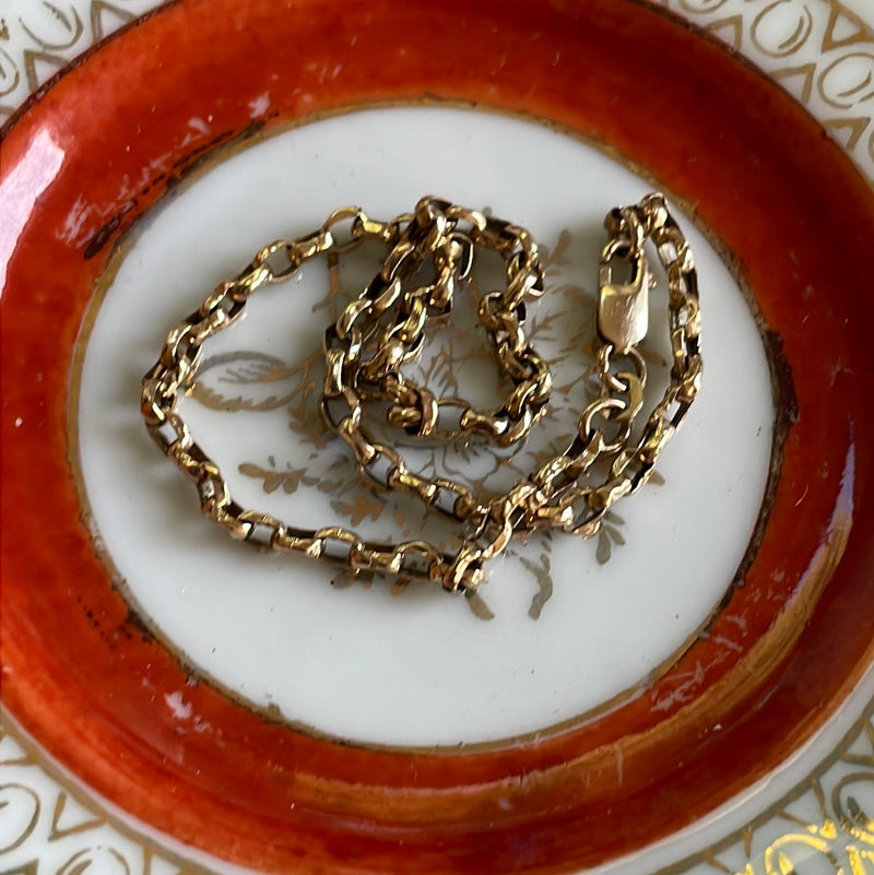 Chain Link Bracelet - 9k Gold - Vintage