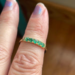 Emerald Band - 10k Gold - Vintage