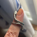 Snake Ring - Sterling Silver - Vintage