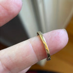 Ornate V Band - 14k Gold - Vintage