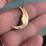 Moon Goddess Pendant - 14k Gold - Vintage