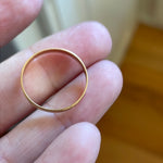 Engraved Star Band - 14k Gold - Vintage