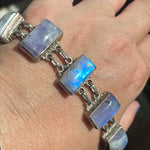 Moonstone Bracelet - Sterling Silver - Vintage