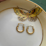 Super Dainty Hoops - 14k Gold - Vintage