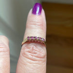 Ruby Band - 14k Gold - Vintage