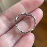 Moon Band Ring - Sterling Silver - Vintage