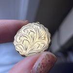 Scrolling Locket - Rolled Gold - Vintage