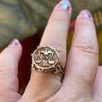 Libra Ring - Zodiac - 14k Gold - Vintage