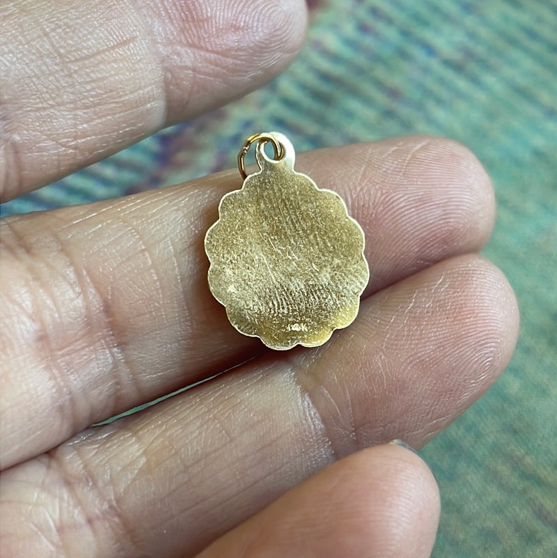 Leo Zodiac Pendant - 14k Gold - Vintage