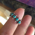 Turquoise Band - Sterling Silver - Native American - Vintage