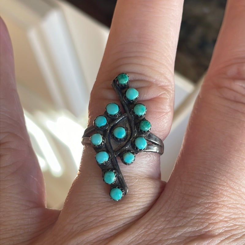 Turquoise Ring - Sterling Silver - Vintage