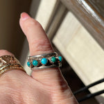 Turquoise Band - Sterling Silver - Vintage