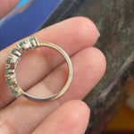 Emerald Eternity Band - 9k Gold - Vintage