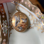 Butterfly Locket - Gold Filled - Vintage