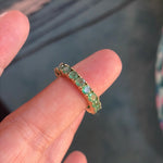 Emerald Eternity Band - 14k Gold - Vintage