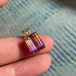 Ametrine Pendant - 10k Gold - Vintage