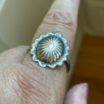 Concho Ring - Sterling Silver - Native American - Vintage