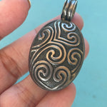 Ornate Swirling Locket - Sterling Silver - Vintage