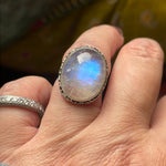 Moonstone Ring - Sterling Silver - Modern