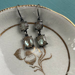 Saphiret Earrings - Sterling Silver - Vintage