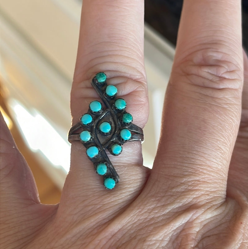 Turquoise Ring - Sterling Silver - Vintage