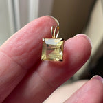 Topaz Pendant - 14K Gold - Vintage