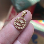 Pisces Pendant - Zodiac - 14k Gold - Vintage