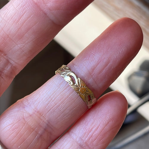 Vintage 14K Yellow Gold Oval Emerald and Diamond Ring – Johnsen Diamond