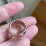 Thick Sterling Silver Band - Vintage