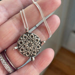 Medallion Pendant - Sterling Silver - Vintage