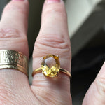 Citrine Ring - 10k Gold - Vintage