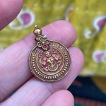 Goddess Pendant - 18k Gold - Antique