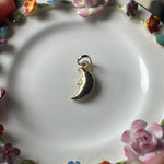 Puffy Moon Pendant - 14k Gold - Vintage