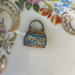 Enamel Purse Locket - Gold Filled - Antique