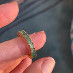 Emerald Eternity Band - 14k Gold - Vintage