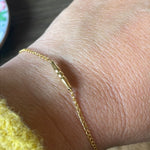 Bar Bracelet - 14k Gold - Vintage