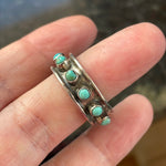 Turquoise Band - Sterling Silver - Vintage