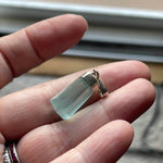 Aquamarine Pendant - Sterling Silver - Vintage