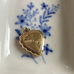 Heart Locket - Frilly Edged - Gold Filled - Vintage