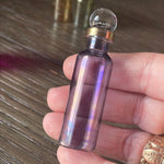 Mini Glass Bottle - Purple - Vintage