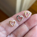 Open Heart Pendant - 10k Gold - Vintage