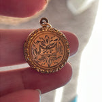 Engraved Locket - MP Initials - Gold Filled - Vintage