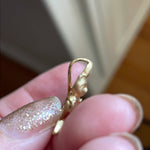 Cat Bow Pendant - 14k Gold - Vintage