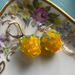 Yellow Berry Earrings - Gold Filled - Handmade