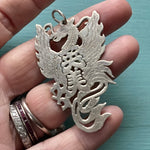 Dragon Pendant - Sterling Silver - Vintage