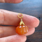 Pumpkin Pendants - Carnelian - Grandidierite - Gold Filled - Handmade