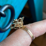 Flower Ring - 14k Gold - Vintage