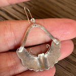 Enamel Butterfly Earrings - Sterling Silver - Vintage
