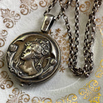 Nouveau Goddess - Sterling Silver - Antique